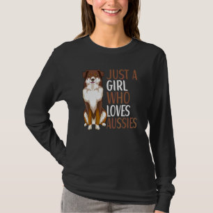 Australian Shepherd Dog Aussie Owner Girls 2 T-Shirt