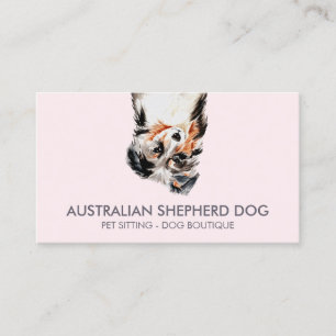 Australian Shepherd Dog Business Card
