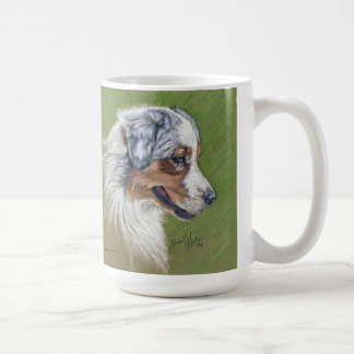 Australian Shepherd Dog by Glenda S. Harlan Coffee Mug