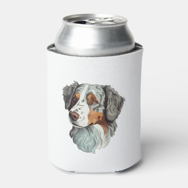 Australian shepherd Dog   Can Cooler (Can Front)