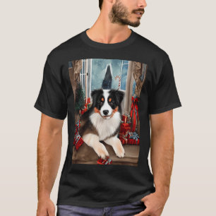 Australian Shepherd Dog Christmas Celebration 1 T-Shirt