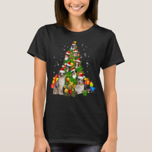 Australian Shepherd Dog Christmas Tree Xmas Pajama T-Shirt