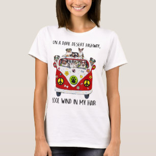 Australian Shepherd Dog Cool Wind In My Hair T-Shi T-Shirt