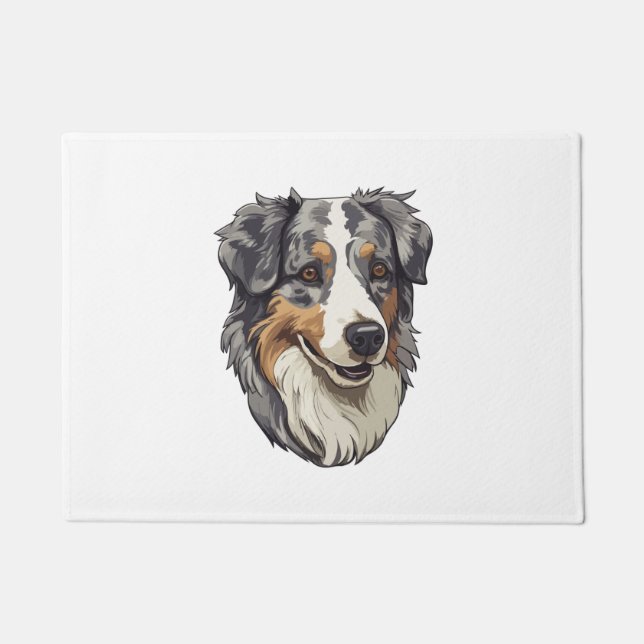 Australian shepherd Dog   Doormat (Front)
