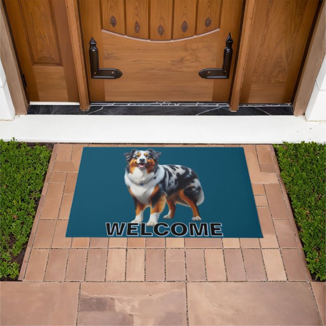 Australian Shepherd Dog Doormat (Outdoor)