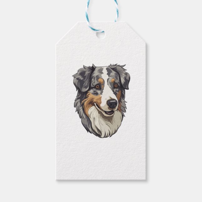 Australian shepherd Dog   Gift Tags (Front)