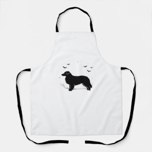 Australian Shepherd Dog – Halloween Moon Silhouett Apron
