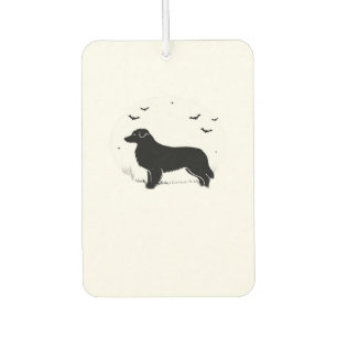 Australian Shepherd Dog � Halloween Moon Silhouett Car Air Freshener
