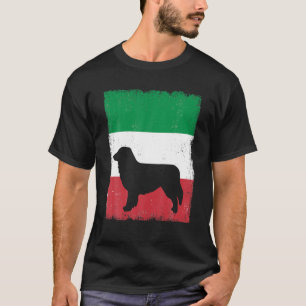 Australian Shepherd Dog Italy Flag Italian Vintage T-Shirt