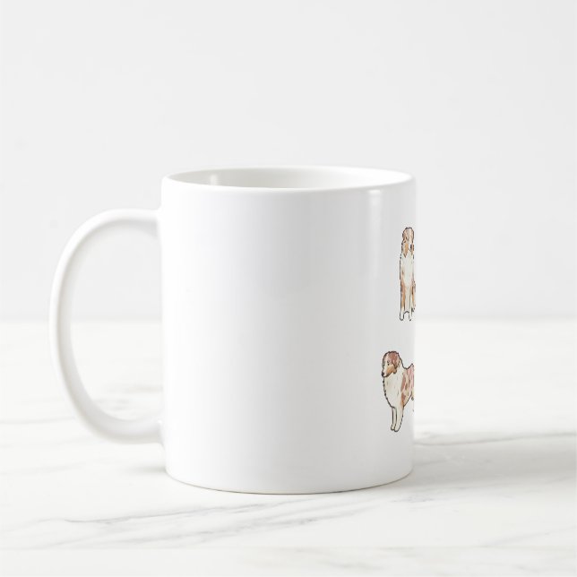 Australian shepherd dog Magic Coffee Mug (Left)