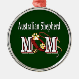 Australian Shepherd Dog MOM Metal Tree Decoration
