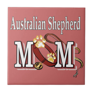 Australian Shepherd Dog MOM Tile