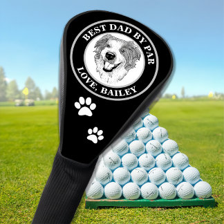 Australian Shepherd Dog Personalised Drawing Golf Head Cover