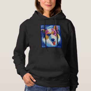 Australian Shepherd Dog Pet Animal Painting Graphi Hoodie