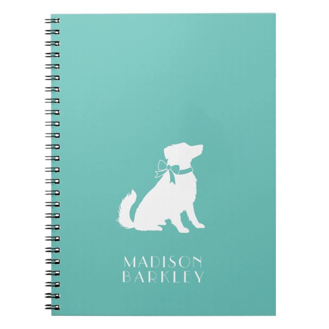 Australian Shepherd Dog Puppy Notebook (Front)