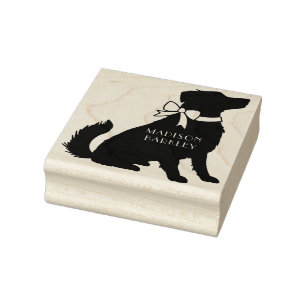 Australian Shepherd Dog Puppy Rubber Stamp