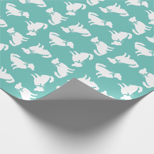 Australian Shepherd Dog Puppy Wrapping Paper (Corner)