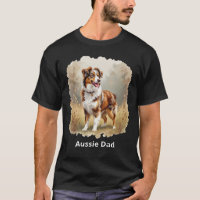 Australian Shepherd Dog Red Merle Aussie Dad