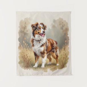 Australian Shepherd Dog Red Merle Aussie Tapestry