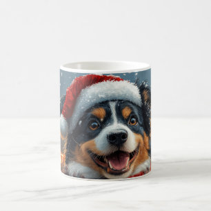 Australian Shepherd Dog Roller Coaster Christmas Coffee Mug