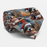 Australian Shepherd Dog Roller Coaster Christmas