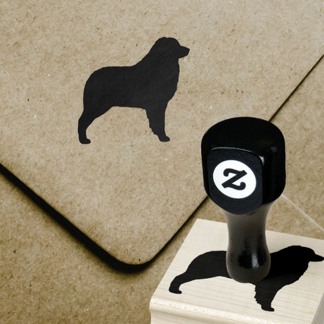 Australian Shepherd Dog Silhouette Rubber Stamp (Creator Uploaded)