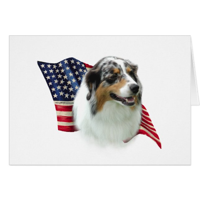 Australian Shepherd Flag (Front Horizontal)