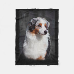 Australian Shepherd Fleece Blanket
