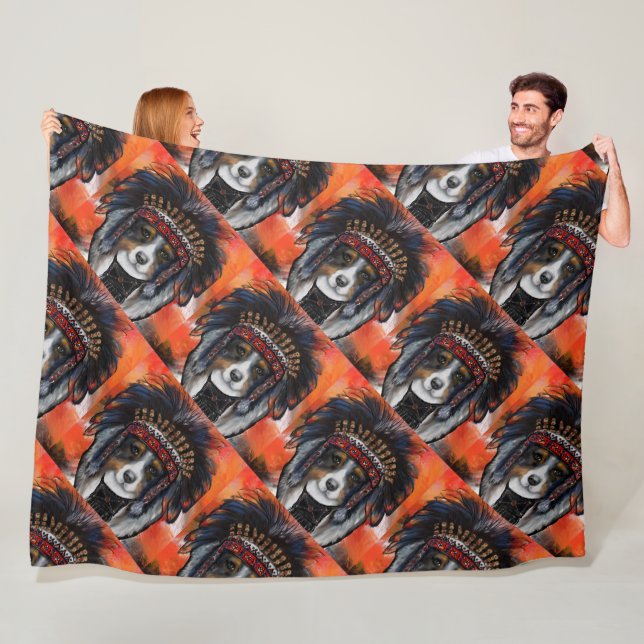 AUSTRALIAN SHEPHERD    FLEECE BLANKET (In Situ)