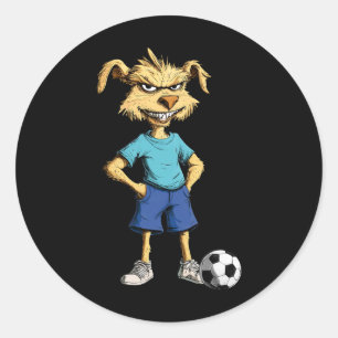 Australian Shepherd Footll _2 Classic Round Sticker