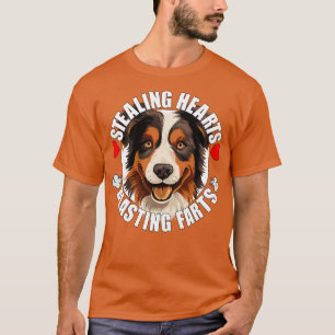 Australian Shepherd Funny Aussie Stealing Hearts B T-Shirt