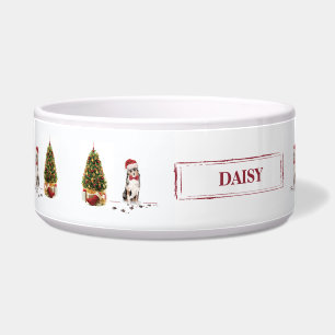 Australian Shepherd Funny Christmas Dog with Tree