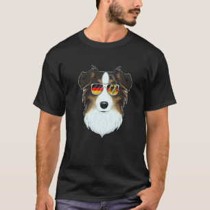 Australian Shepherd Germany Sunglasses I German Fl T-Shirt