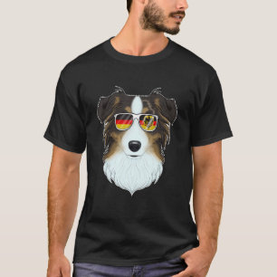 Australian Shepherd Germany Sunglasses I German Fl T-Shirt