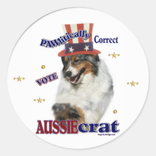 Australian Shepherd Gifts Classic Round Sticker