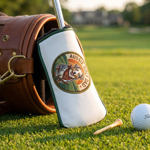 Australian Shepherd Golf Dad Putter Cover Gift
