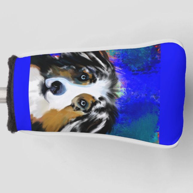 AUSTRALIAN SHEPHERD GOLF HEAD COVER (Front)