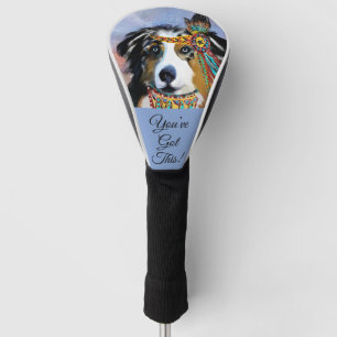AUSTRALIAN SHEPHERD  GOLF HEAD COVER