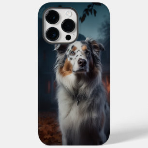Australian Shepherd Halloween Scary Case-Mate iPhone 14 Pro Max Case
