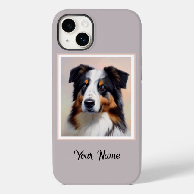 Australian Shepherd Head -  Case-Mate iPhone Case (Back)