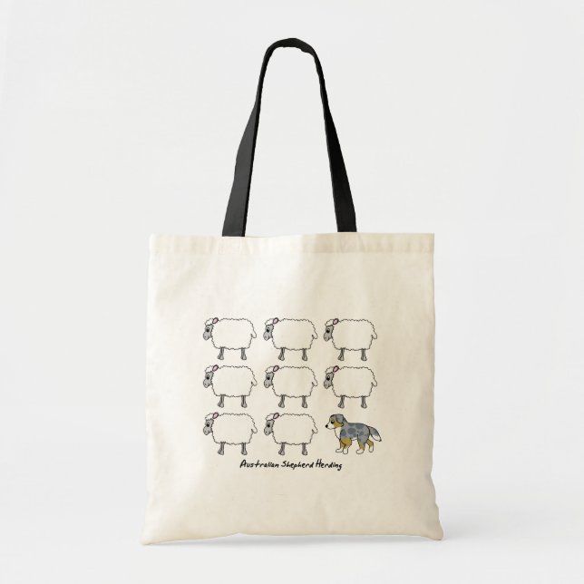 Australian Shepherd Herding Sheep Bag (Front)