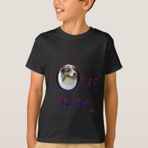 Australian Shepherd I Love T-Shirt