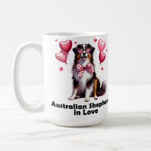Australian Shepherd in love Coffee Mug