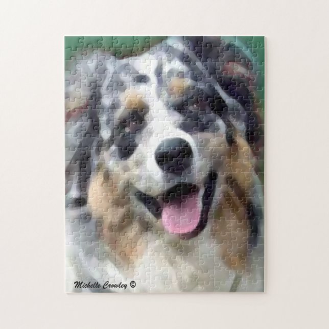 australian shepherd jigsaw puzzle (Vertical)