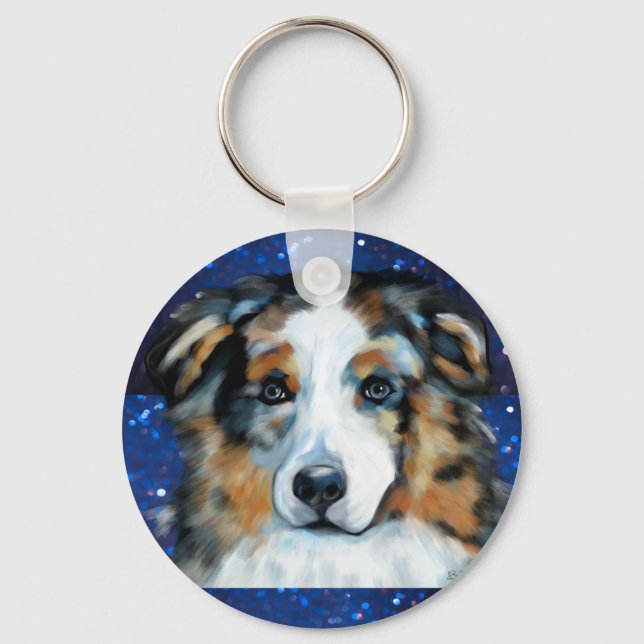 Australian Shepherd   Key Ring (Front)