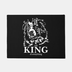 Australian Shepherd King of Everything dog dad Doormat