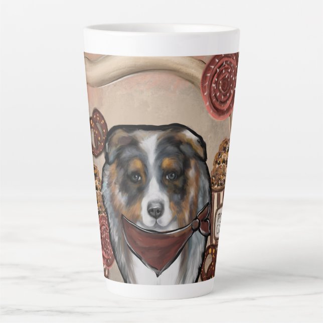  AUSTRALIAN SHEPHERD LATTE MUG (Front)