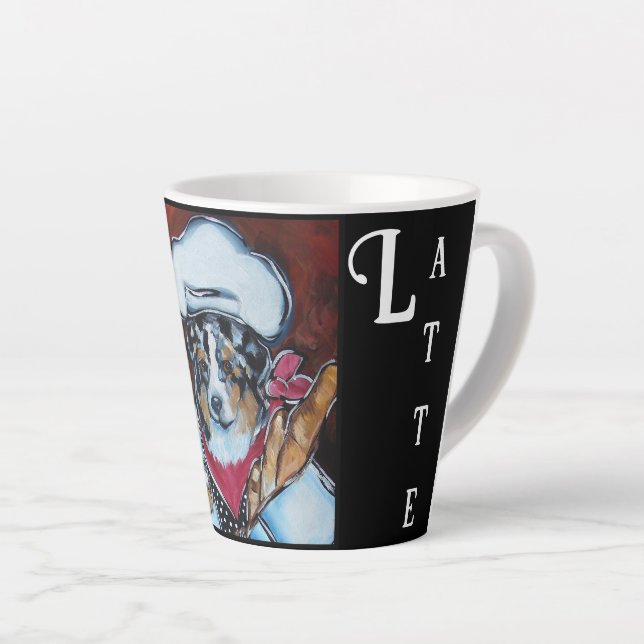 AUSTRALIAN SHEPHERD  LATTE MUG (Right Angle)