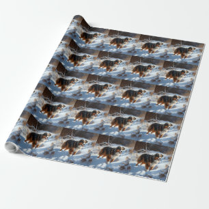 Australian Shepherd Let It Snow Christmas Wrapping Paper