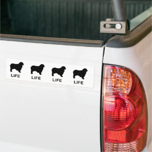 australian shepherd life bumper sticker